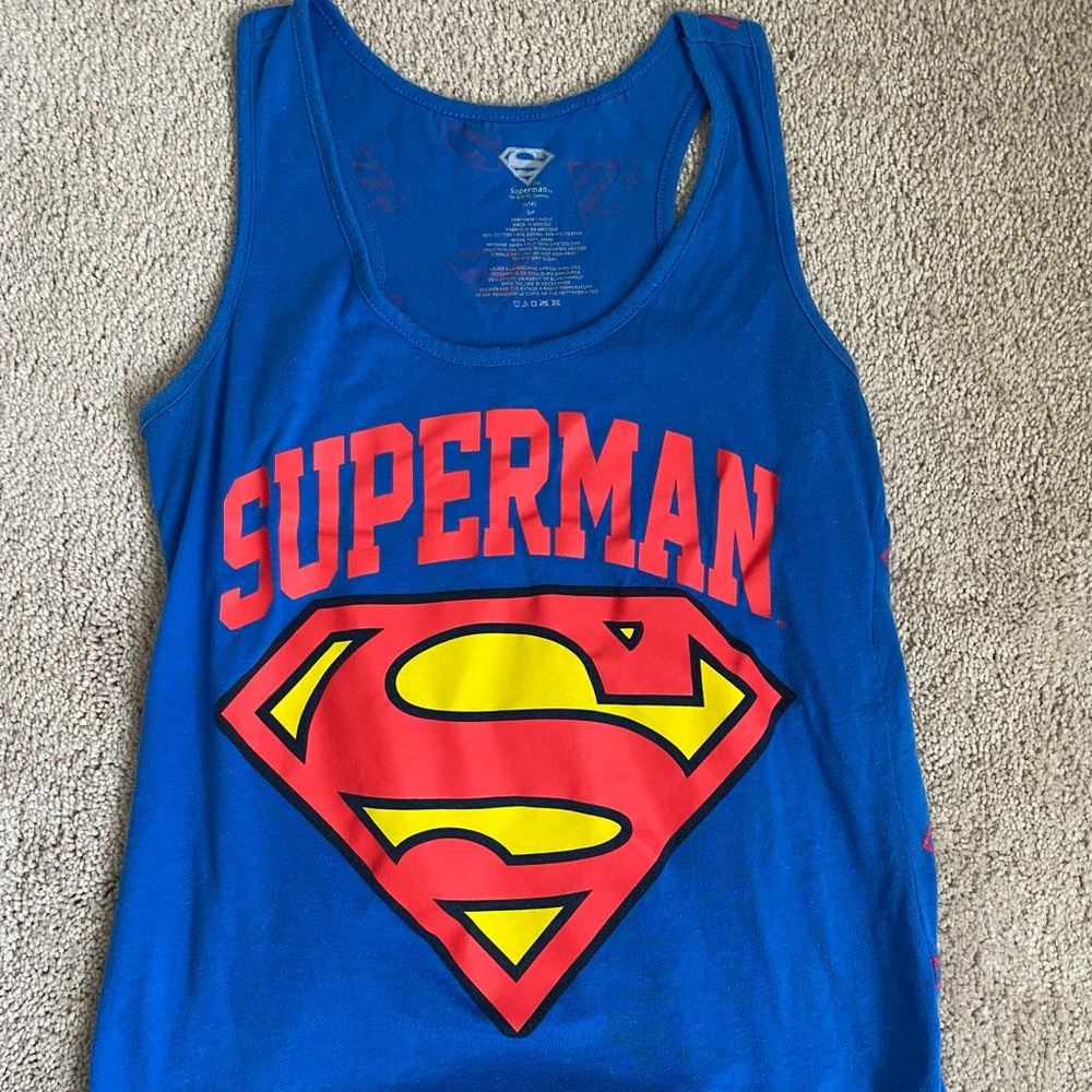 Superman tank top, size S